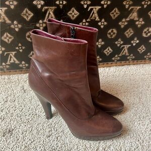 Prada Brown Ankle Boots